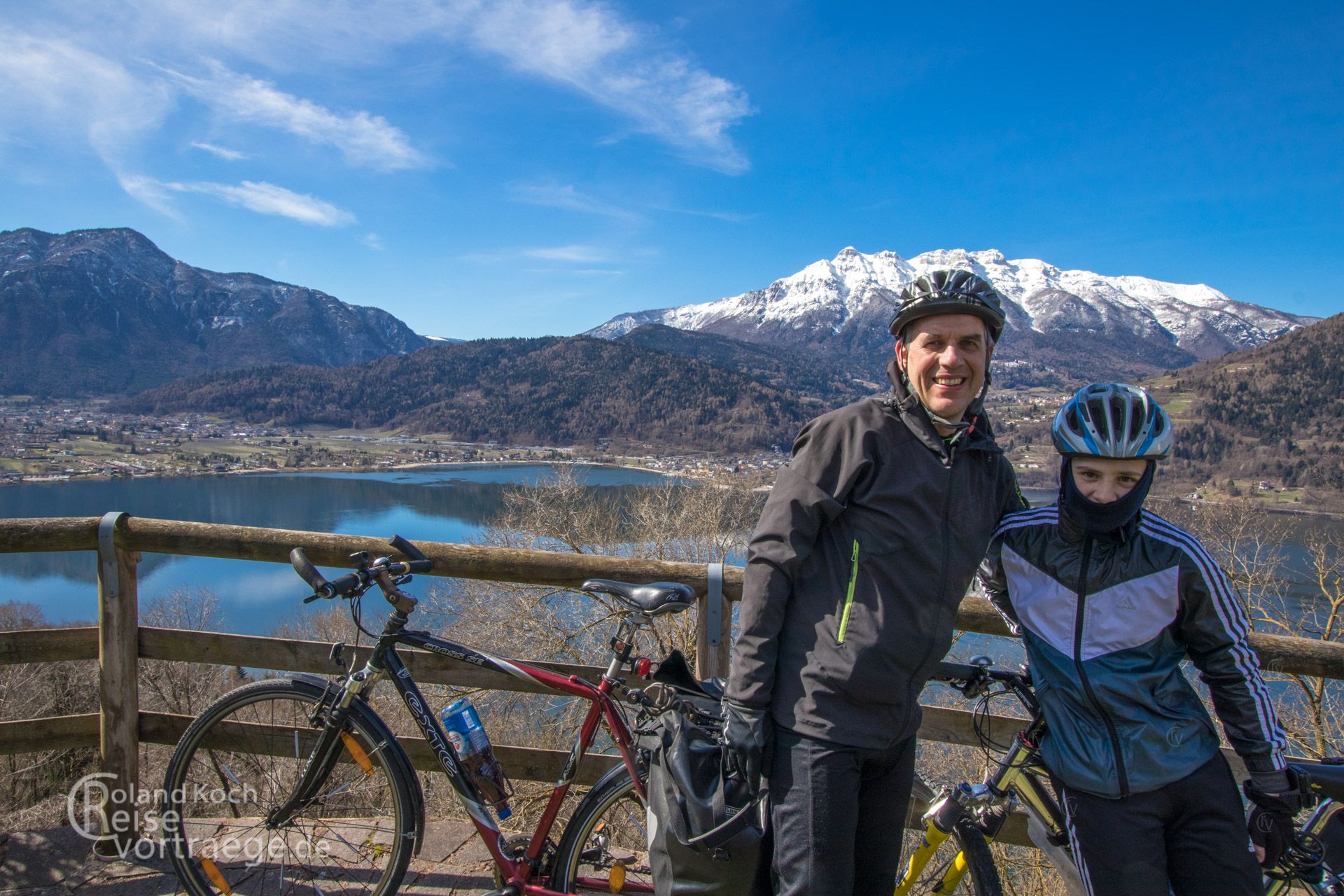 Via Claudia Auguta, mit Kindern auf dem Rad über die Alpen, Lago die Caldonazzo